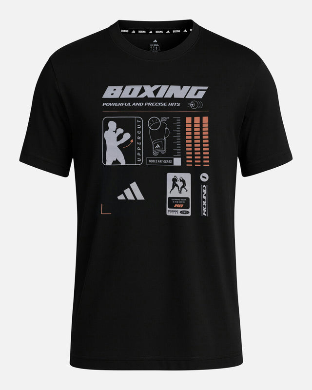 Adidas T-shirt Boxing Graphic Line - Sort