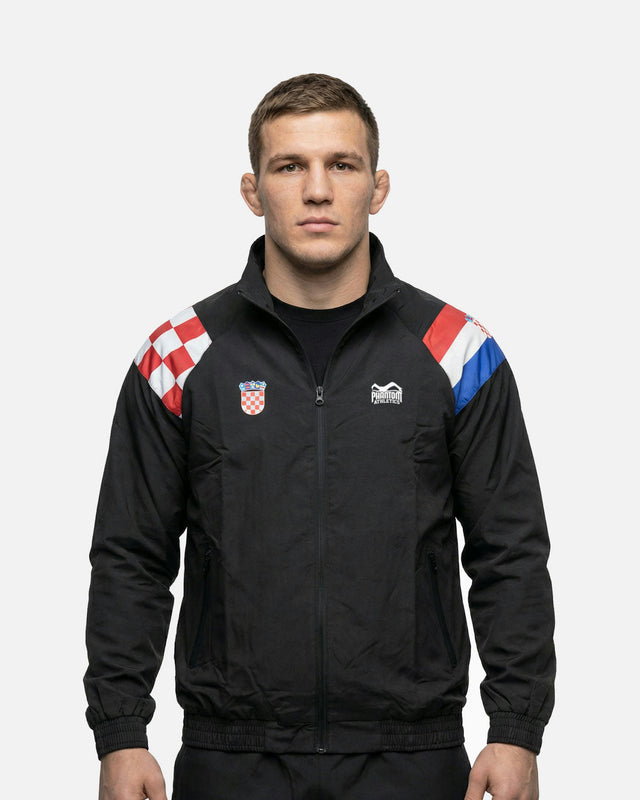 Chaqueta de entrenamiento Phantom Athletics DMC Team Croatia – Negro/Rojo/Blanco