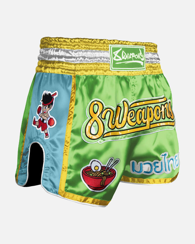 Pantaloncini Muay Thai 8 WEAPONS Yummy – Verde