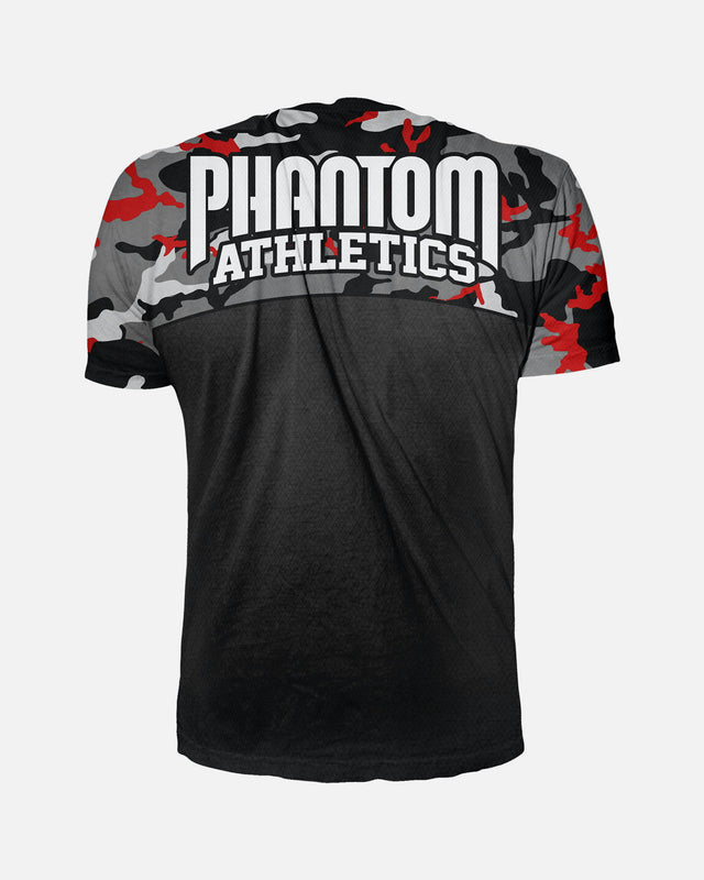 Phantom Athletics Trainingsshirt EVO Camo - Rood