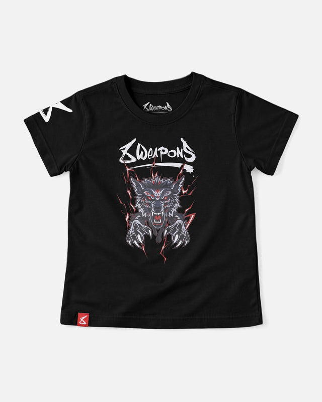 Camiseta 8 WEAPONS Beastial Wolf – Negro/Rojo