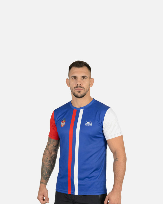 Phantom Athletics Training T-shirt EVO+ Team Serbia – Blue