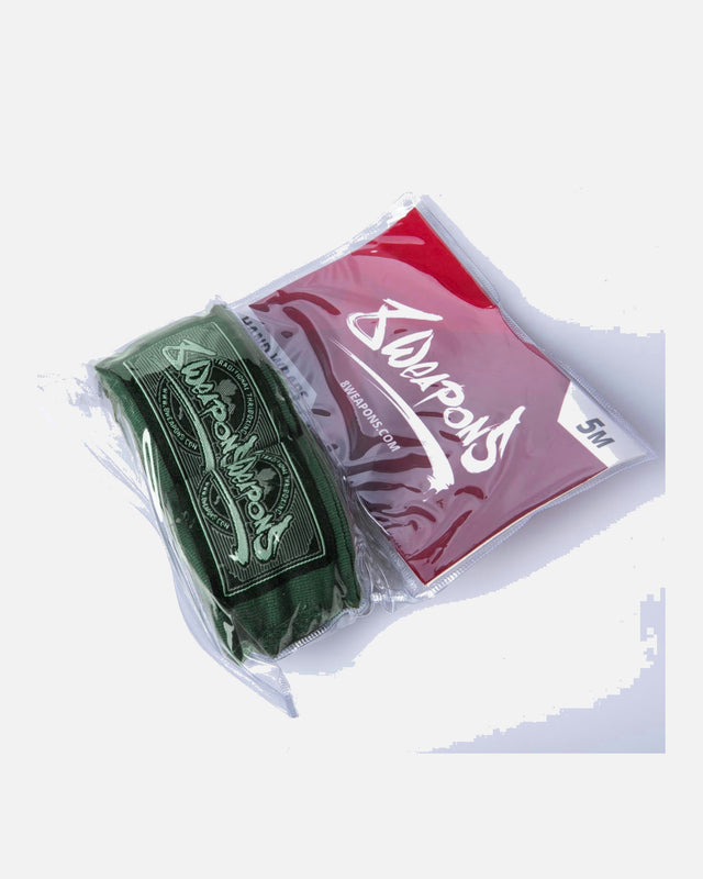 Ligaduras de boxe 8 WEAPONS – Verde-escuro