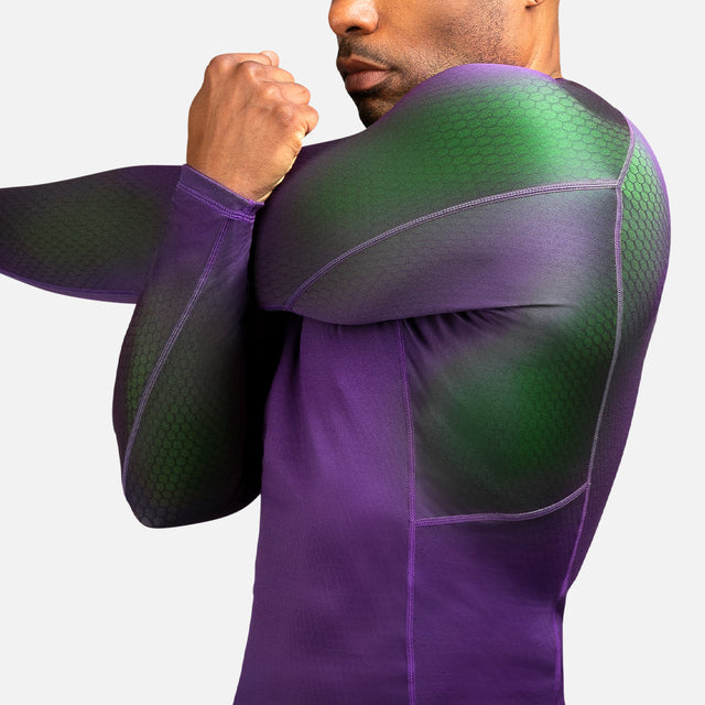 Hayabusa Rashguard Fusion Long Sleeves – Purple/Green