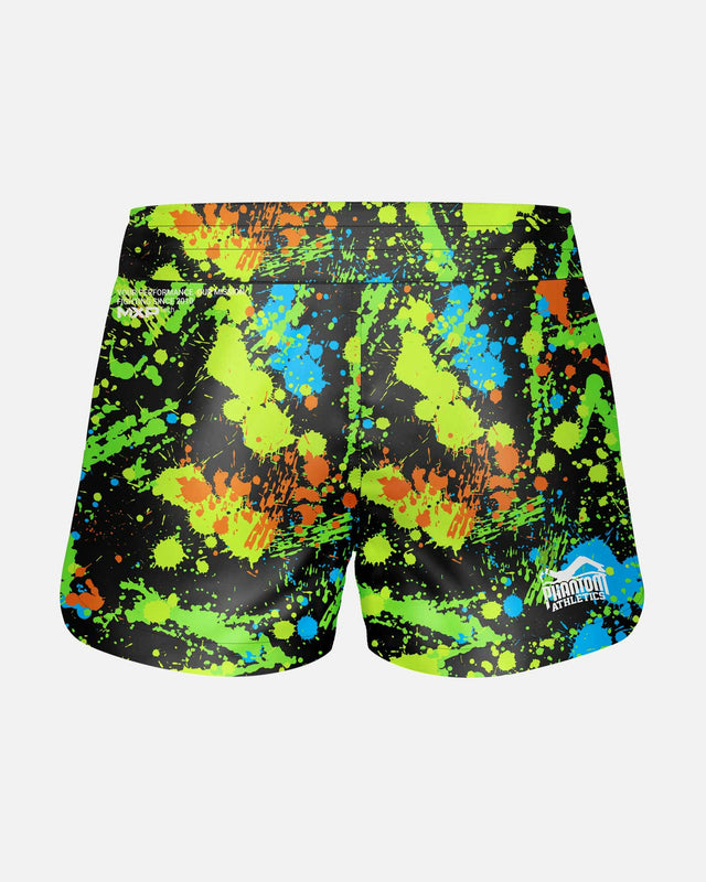 Shorts de MMA Phantom Athletics Fusion Splatter – Noir/Néon