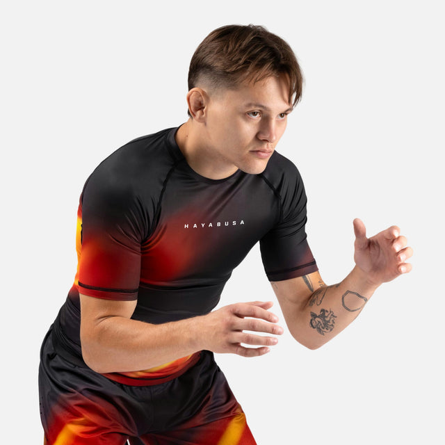 Rashguard Hayabusa Apex Nova Manches Courtes – Orange