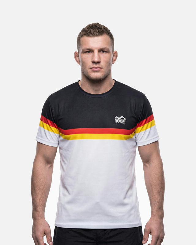 T-shirt da allenamento Phantom Athletics EVO+ Germany EC – Bianco/Nero/Rosso/Oro