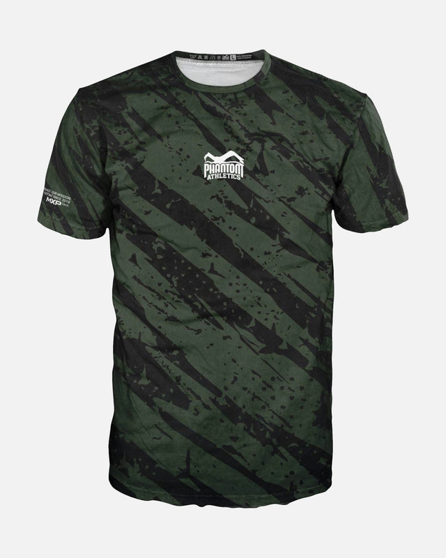 T-shirt d'entraînement Phantom Athletics EVO Camo Tiger – Vert