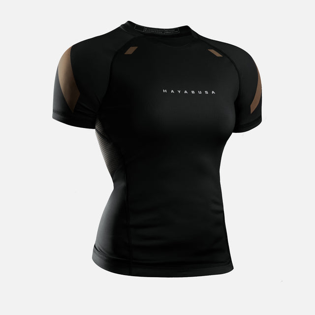 Rashguard Hayabusa Pro Ranked Manga Corta Mujer – Marrón