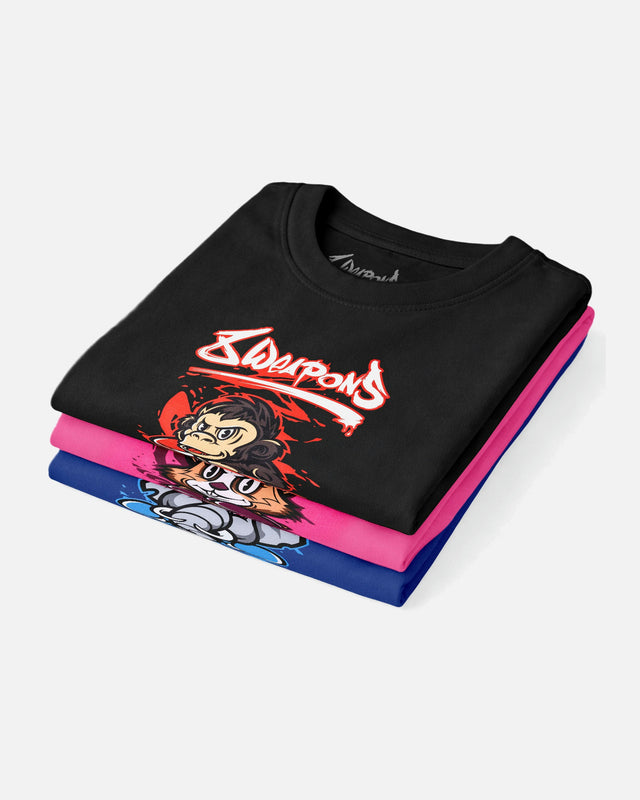 8 WEAPONS T-Shirt Joe – Schwarz/Rot
