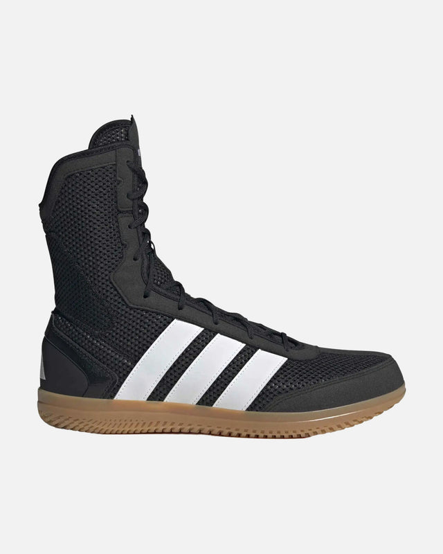 Chaussures de boxe Adidas Box Hog Wide – Noir/Blanc