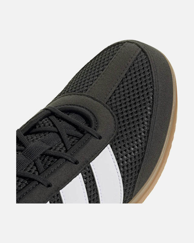 Chaussures de boxe Adidas Box Hog Wide – Noir/Blanc