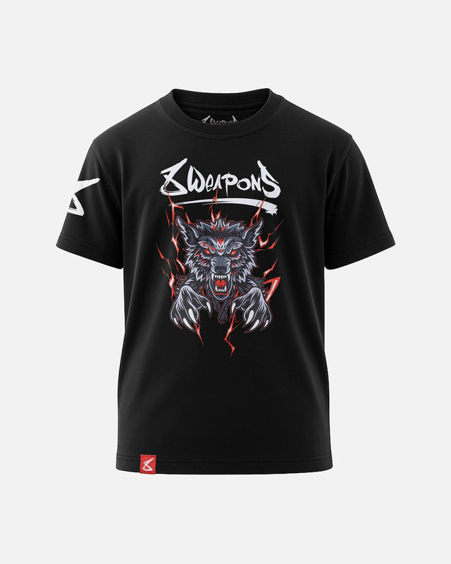 Camiseta 8 WEAPONS Beastial Wolf – Negro/Rojo