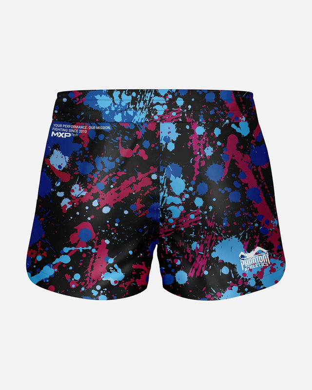 Shorts de MMA Phantom Athletics Fusion Splatter – Bleu