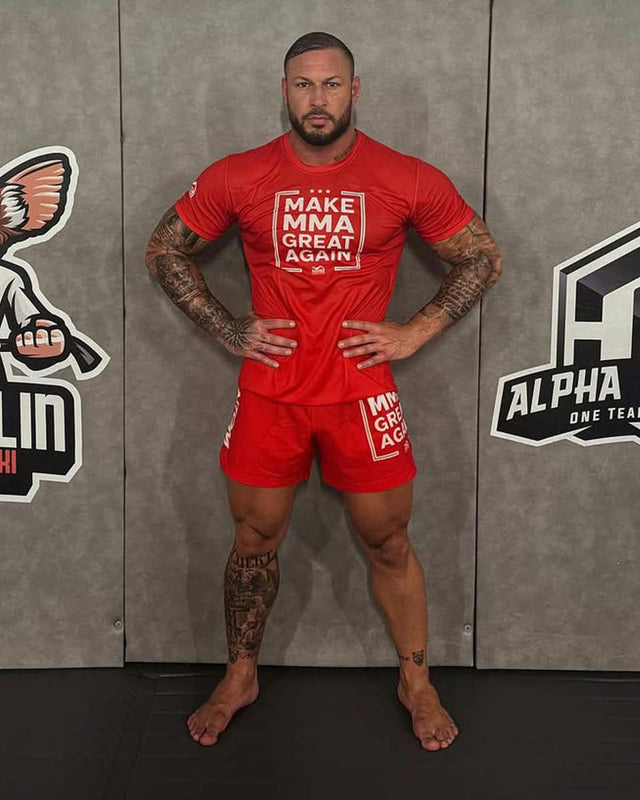 Shorts de MMA Phantom Athletics Fusion-R Make MMA Great Again – Rouge