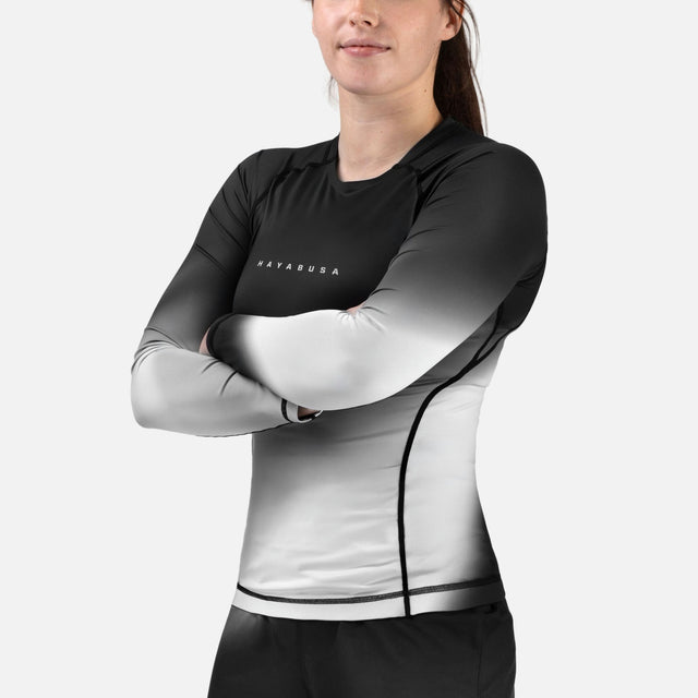 Hayabusa Rashguard Apex Nova Lange Ärmel Damen – Grau