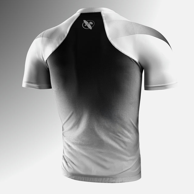 Rashguard Hayabusa Pro Ranked Manga Corta – Blanco
