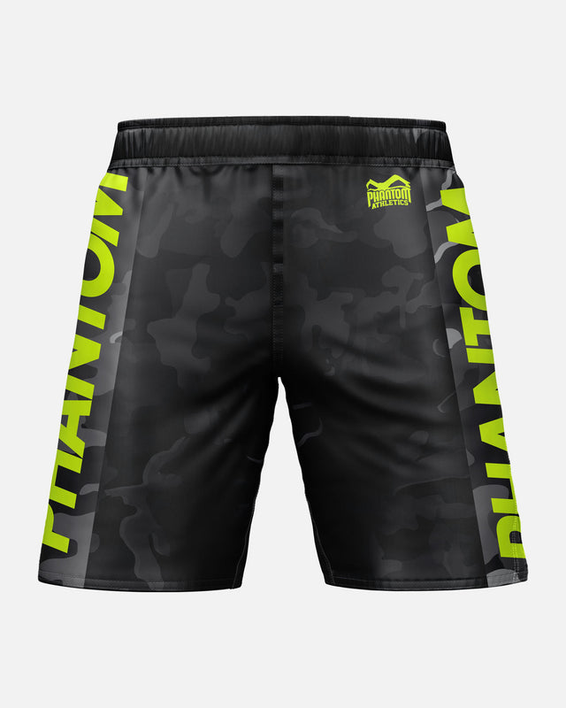 Pantalones de MMA Phantom Athletics EVO Neon – Negro Camo/Neon