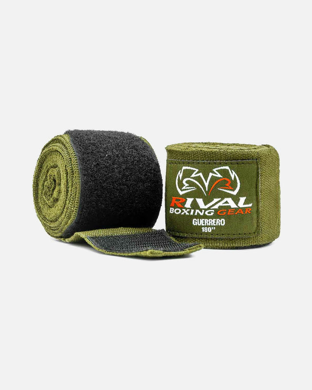 Bandes de boxe Rival Guerrero 450 cm – Kaki vert