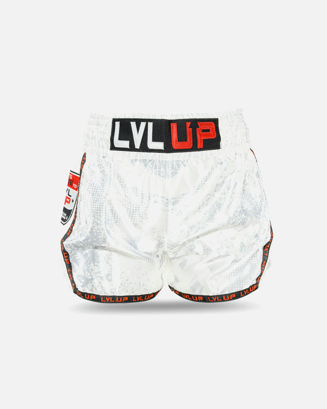 Shorts de Muay Thai LVL UP TKO – Blanc