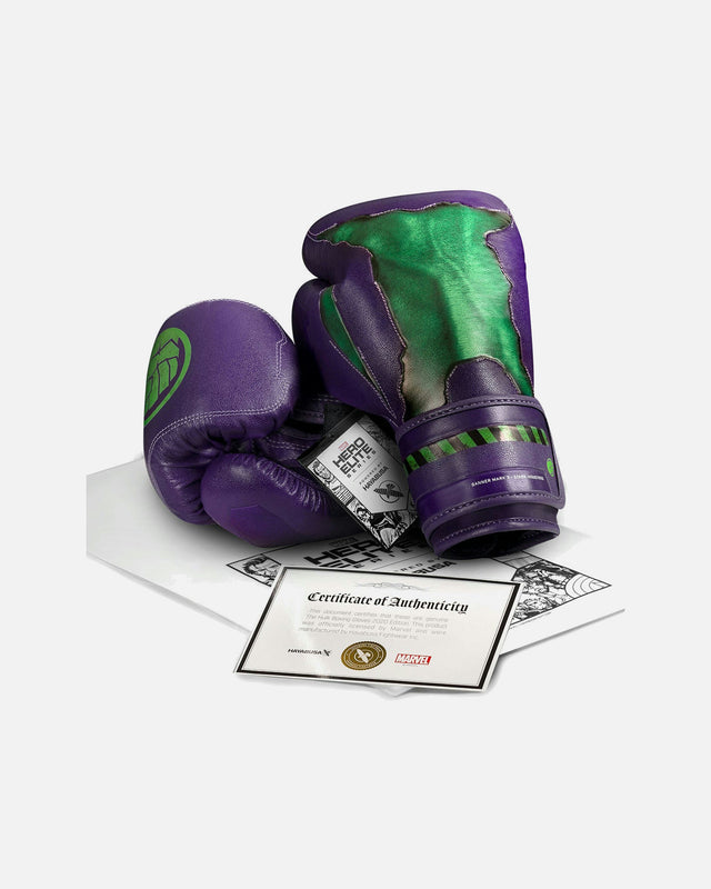Guantes de boxeo Hayabusa Hulk – Púrpura/Verde