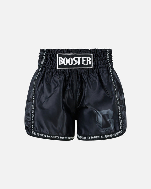 Pantaloncini Muay Thai Booster Combat Series 4 Bambini - Nero