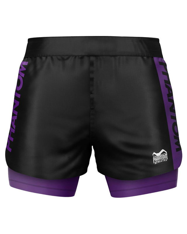Phantom Athletics Compressie Shorts Fusion-R 2in1 Ranked - Paars