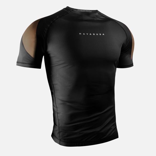 Rashguard Hayabusa Pro Ranked Manga Corta – Marrón