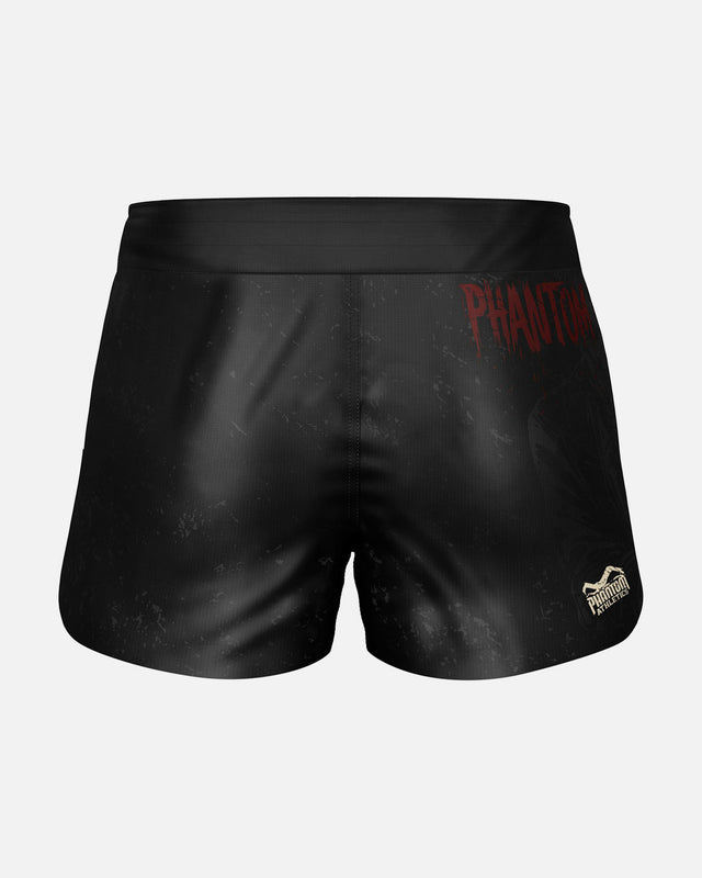 Shorts de MMA Phantom Athletics Fusion-R Chainsaw – Noir/Gris/Rouge