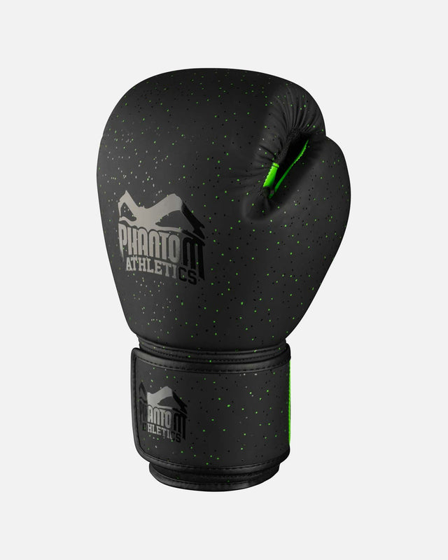Guantes de boxeo Phantom Athletics Galaxy – Negro/Verde Neón
