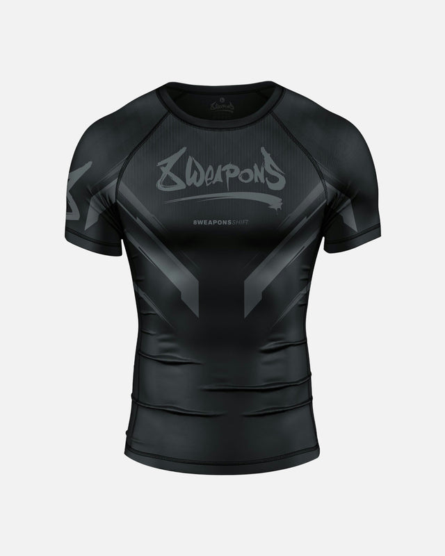 Rashguard 8 WEAPONS Shift – Negro Mate