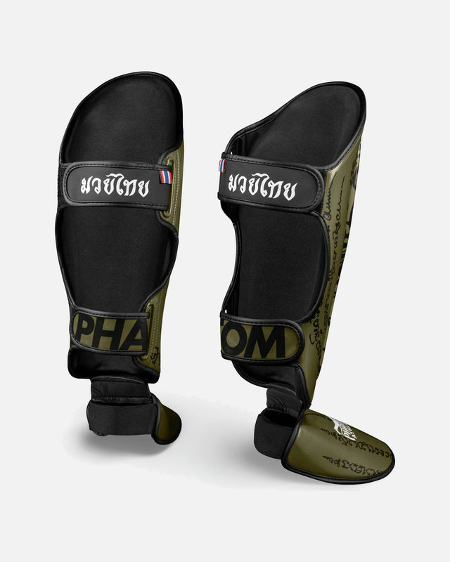 Paratibie Phantom Athletics Muay Thai – Verde militare