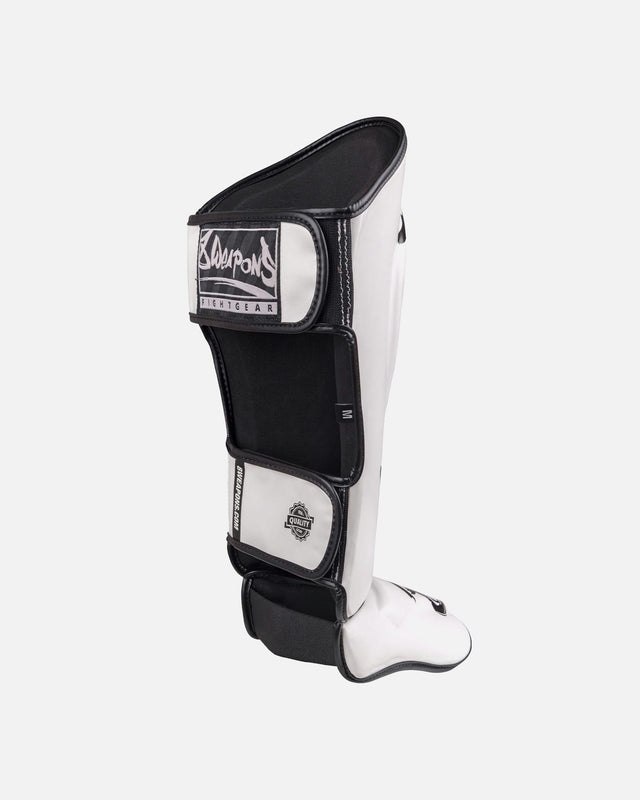 Espinilleras 8 WEAPONS Unlimited 2.0 – Blanco/Negro