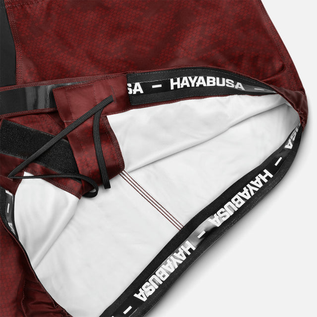 Pantalones de MMA Hayabusa Hex Mid-Thigh – Burdeos