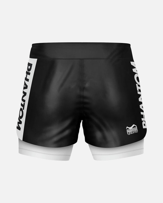 Phantom Athletics Compressie Shorts Fusion-R 2in1 Ranked - Wit