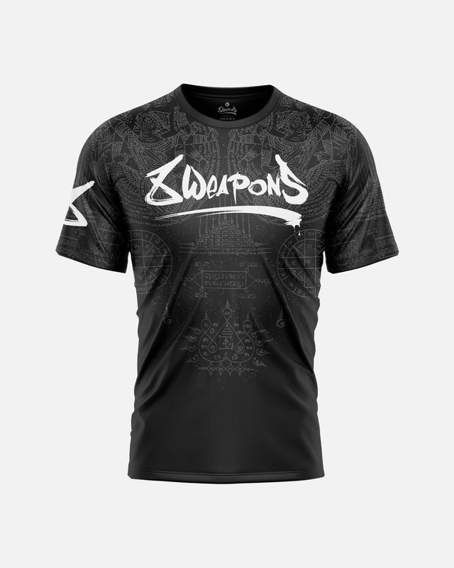 8 WEAPONS T-shirt Hanuman Yant – Noir/Gris