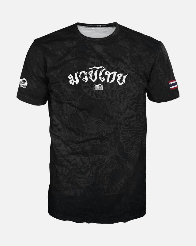 T-shirt d'entraînement Phantom Athletics EVO Muay Thai – Noir/Gris