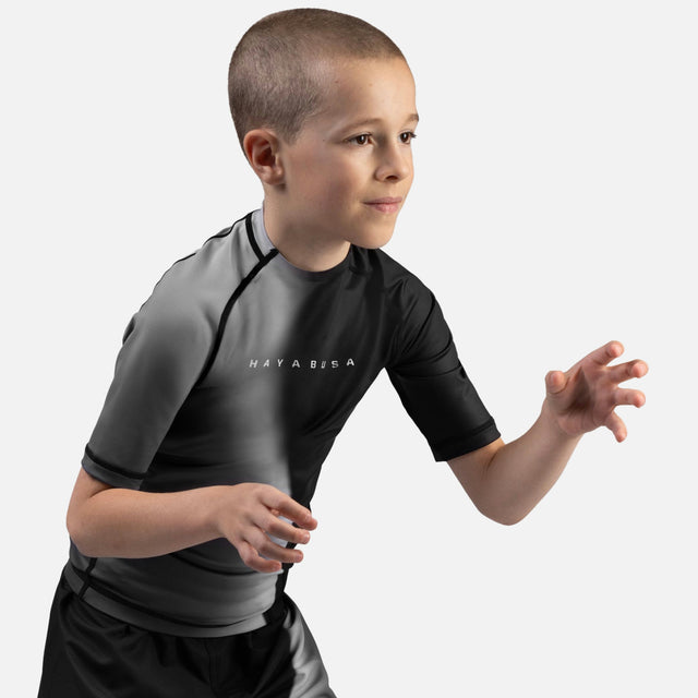 Rashguard Hayabusa Apex Nova Maniche Corte Bambini – Nero