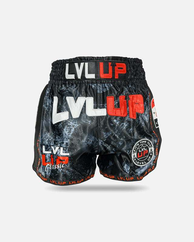 LVL UP Muay Thai Shorts Stadium – Black