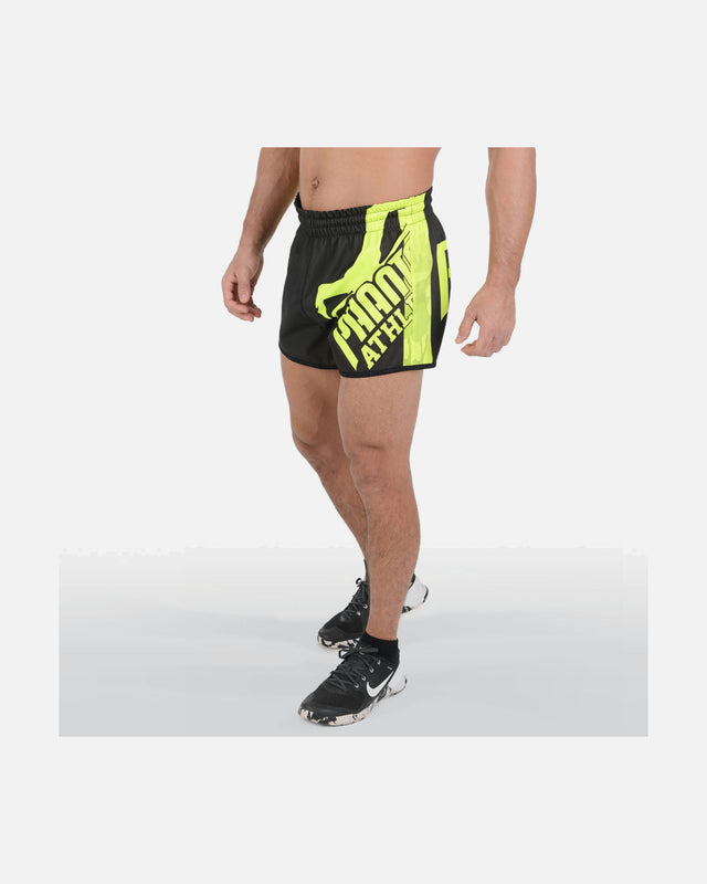 Pantalones de Muay Thai Phantom Athletics Revolution – Negro/Neón