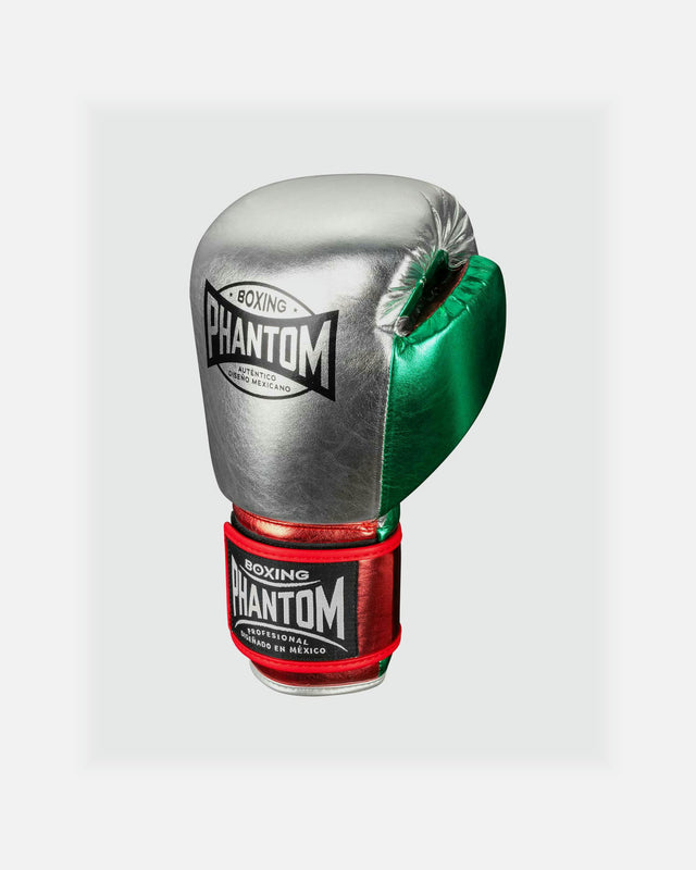 Luvas de boxe Phantom Athletics Mexico – Preto/Verde/Vermelho