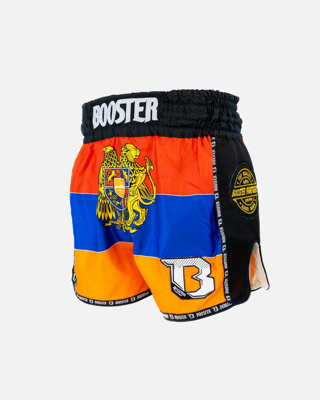 Shorts de Muay Thai Booster Country Armenia – Noir