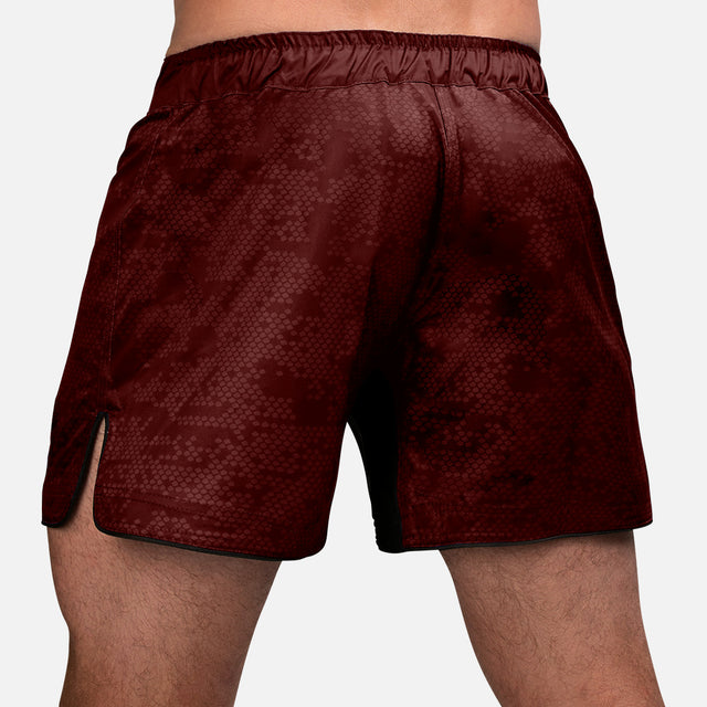 Pantalones de MMA Hayabusa Hex Mid-Thigh – Burdeos