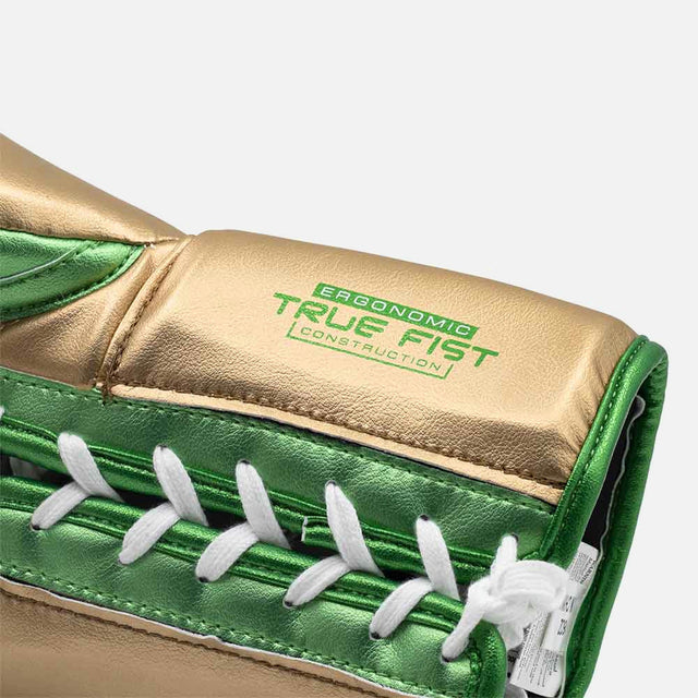 Luvas de boxe Rival RS100 Pro Sparring – Verde/Ouro