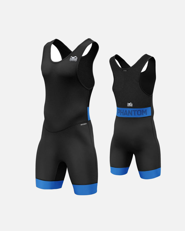 Uniforme de lucha Phantom Athletics Storm Niños - Negro/Rojo/Negro/Azul