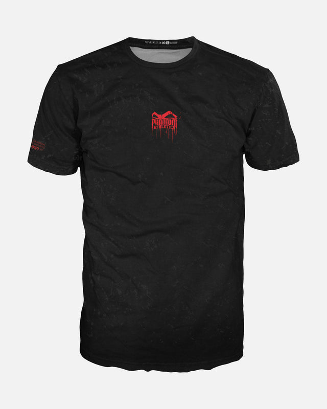 T-shirt d'entraînement Phantom Athletics EVO+ Bloodshade – Noir/Rouge