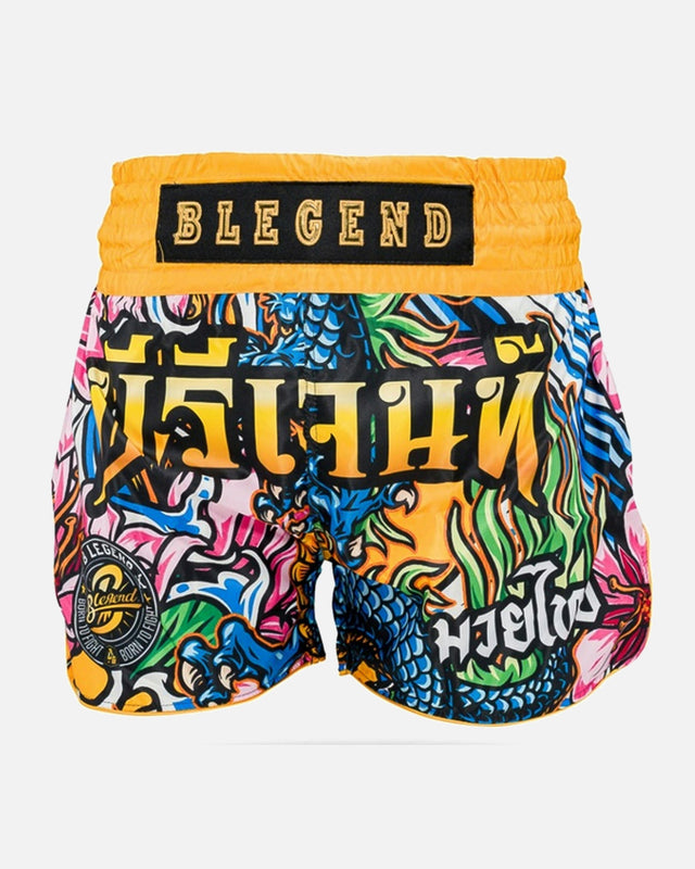 Shorts de Muay Thai Blegend Legend 3 – Jaune