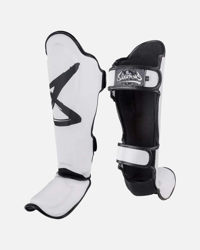 8 WEAPONS Shin guards BIG 8 Premium – White