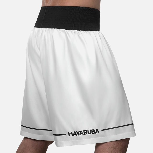 Shorts de boxe Hayabusa Pro – Blanc