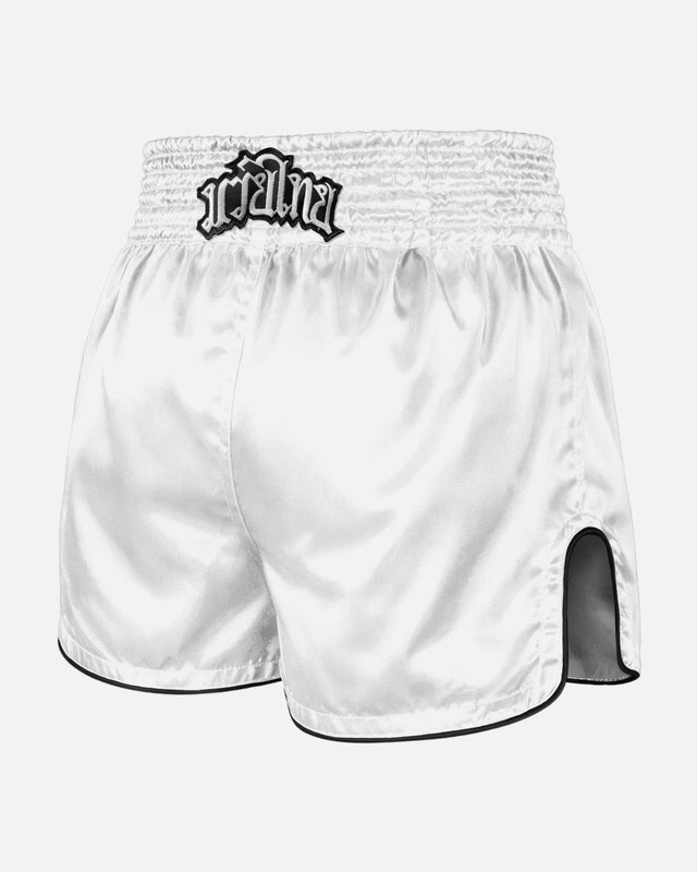 8 WEAPONS Muay Thai Shorts Mongkol – White/Black